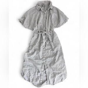 A New Day Black and White Striped Dress XS